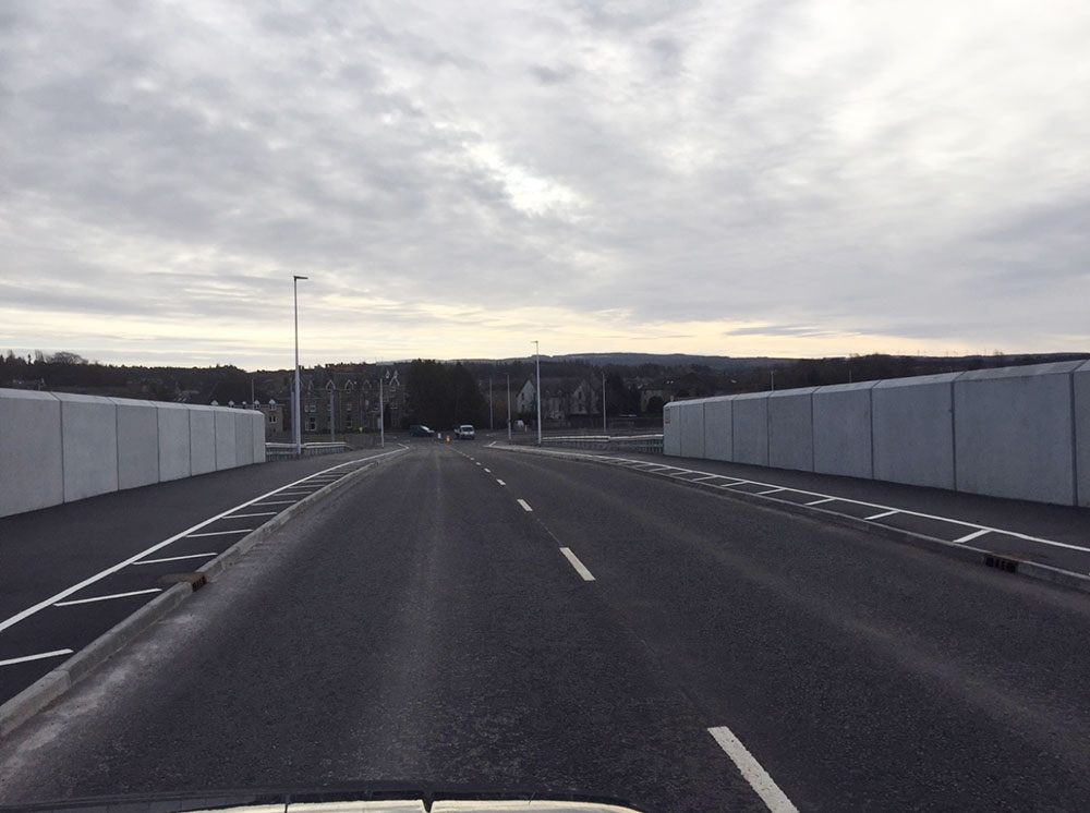 Road restraint system for A96 Forres road and bridge