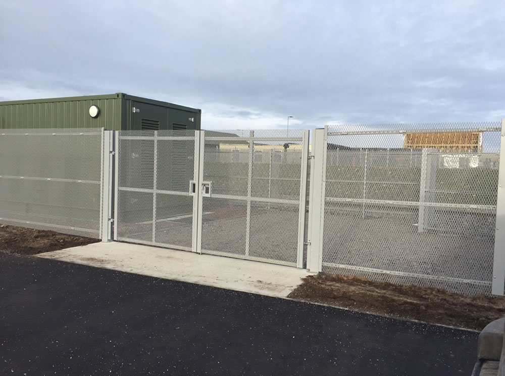 High security mesh fence installation to prevent access to the railway line - A96 Forres