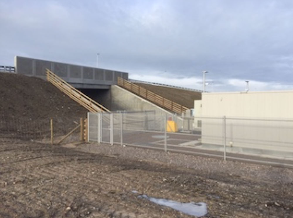 High security mesh fence installation to prevent access to the railway line - A96 Forres