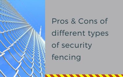 The main different types of security fencing