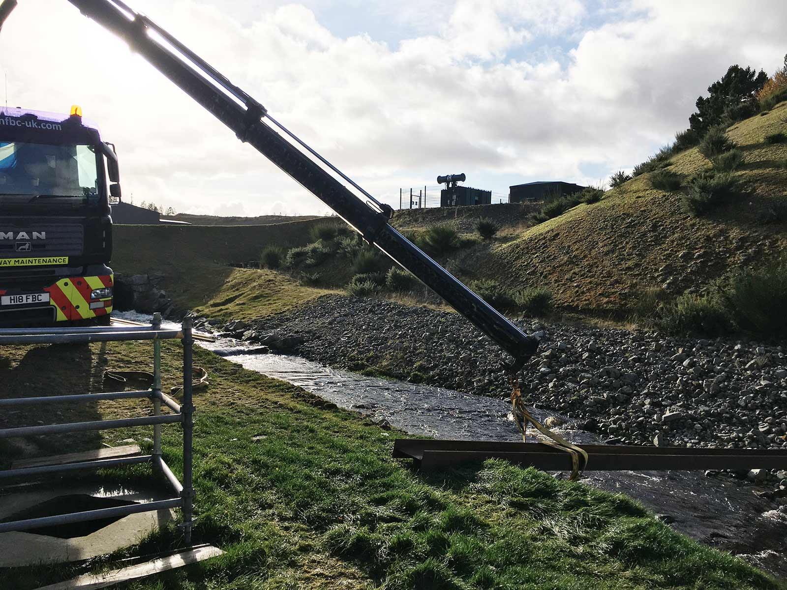 Barriers installed Marine Harvest Kyleakin