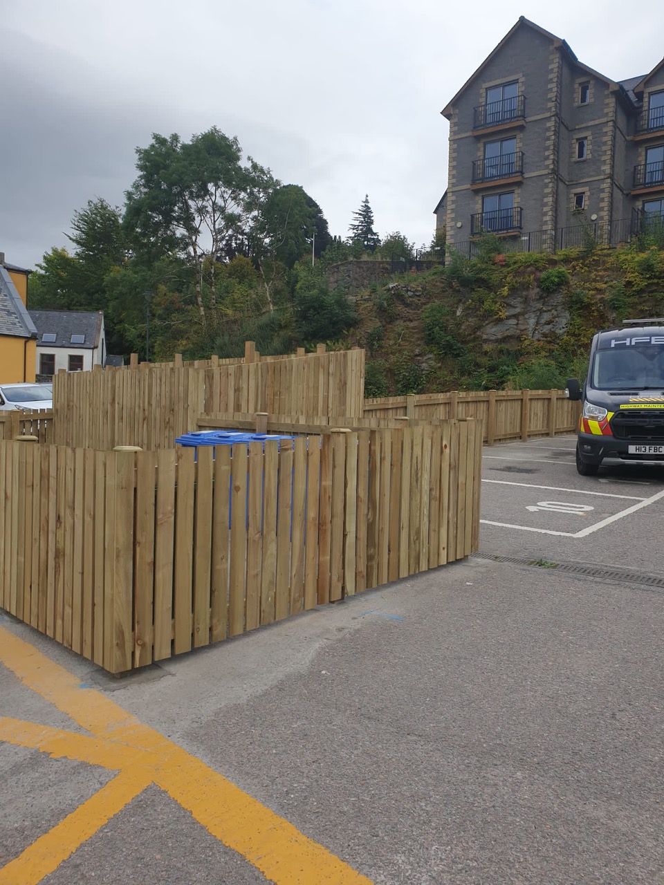 Fulton House Fence for Bin Store