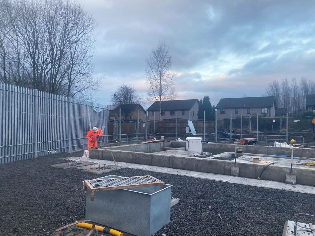 Elderslie Feeder Station Fencing Construction