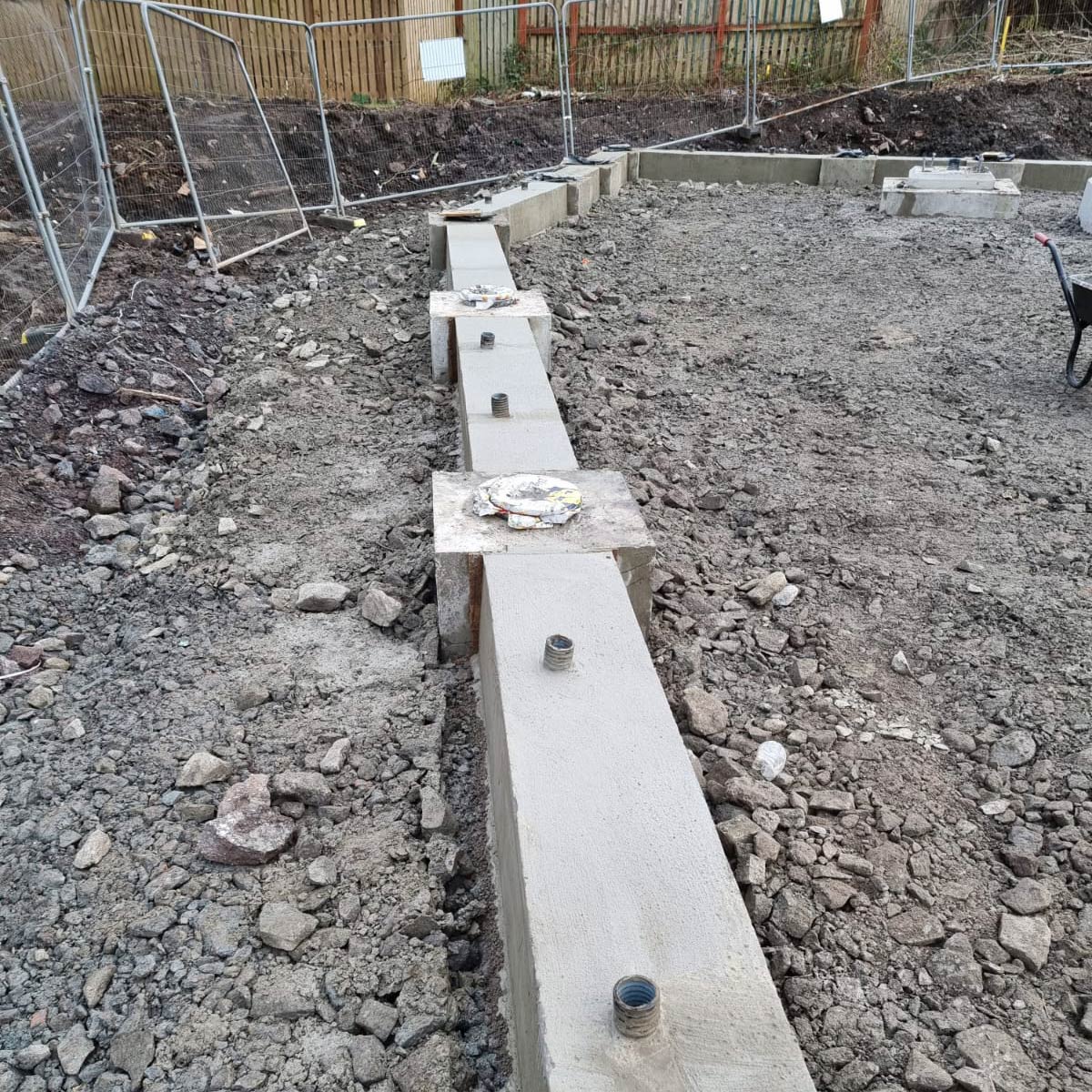 Elderslie Feeder Station Palisade Fencing Construction
