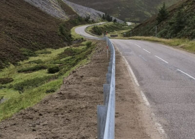 VRS Barrier upgrade Lecht Brae, Strathdon, Aberdeen