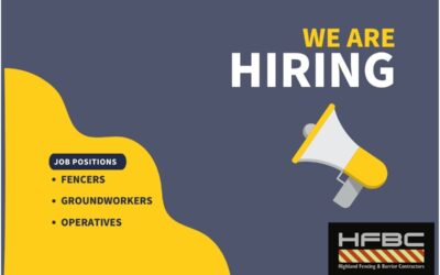 We’re hiring: Fencers, Groundworkers & Operatives