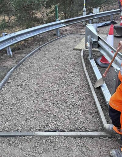 Kincraig VRS Safety Barrier and Footpath