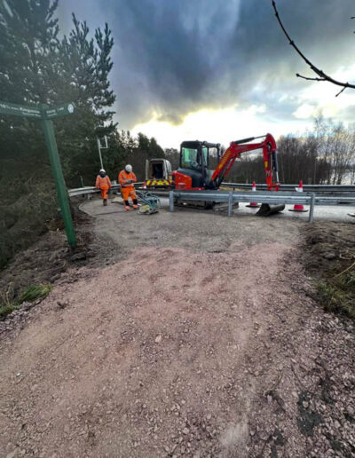 Kincraig VRS Safety Barrier and Footpath