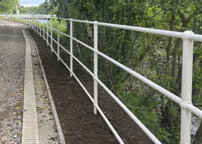 Riverside Handrail, Pedestrian Guardrail and Fencing