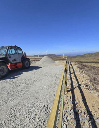 Aberarder Wind Farm Temporary Post and Rail Fence