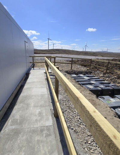 Aberarder Wind Farm Temporary Post and Rail Fence