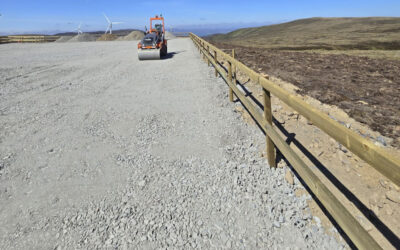 Aberarder Wind Farm Temporary Post and Rail Fence
