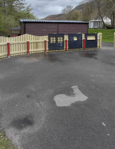 Kinlochleven Primary School Wooden Slatted Fencing