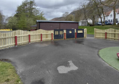 Kinlochleven Primary School Wooden Slatted Fencing
